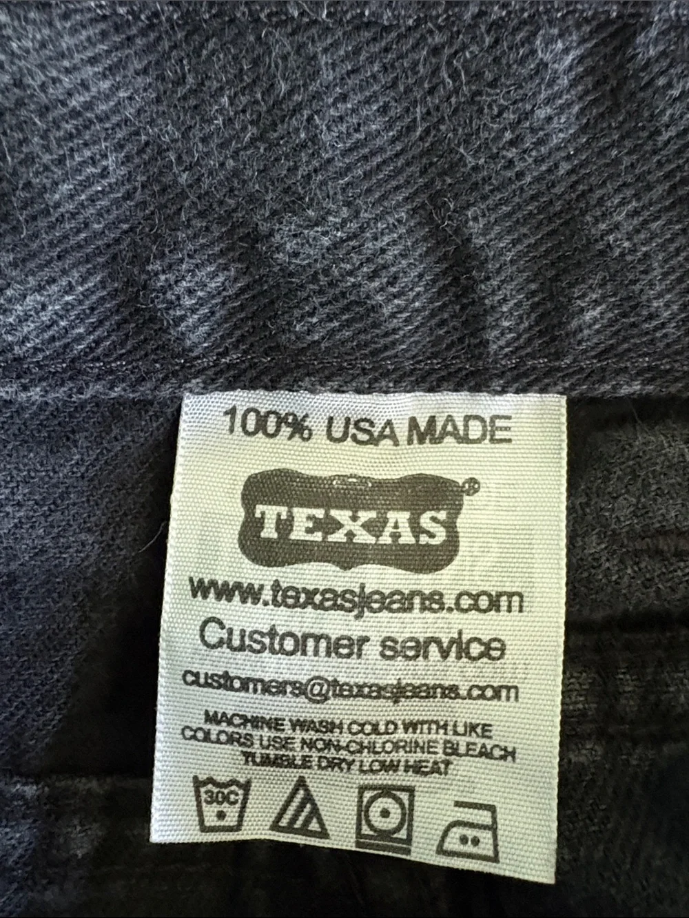 Slim Straight Men's Jeans in black USA MADE TEXAS JEANS